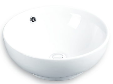 White Ceramic Wash Basin for Bathroom