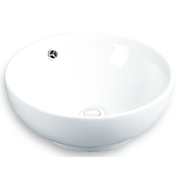 Lavabo en céramique blanche pour salle de bain