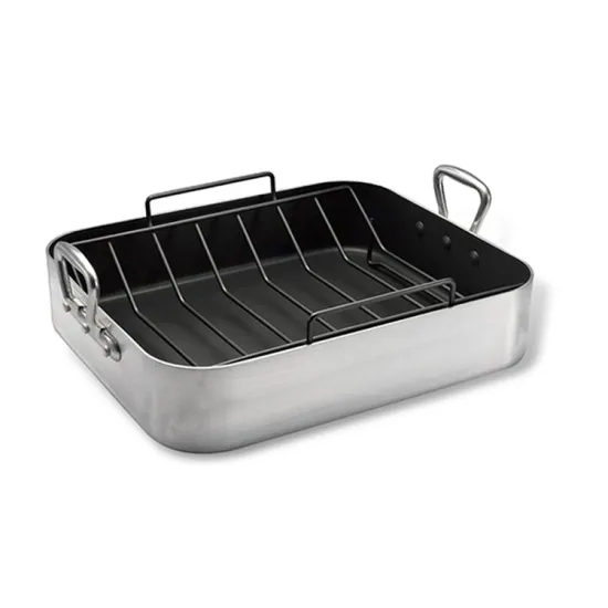 S114 Aluminium Alloy Chicken Roast Pan With Rack