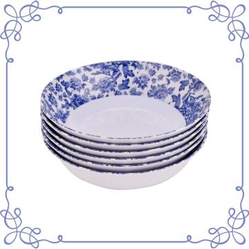 6 Inch Melamine Shallow Bowls Set of 6