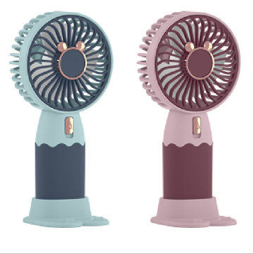 Color Block Handheld Rechargeable Fan