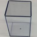 Boîte de rangement transparente carrée en plastique simple