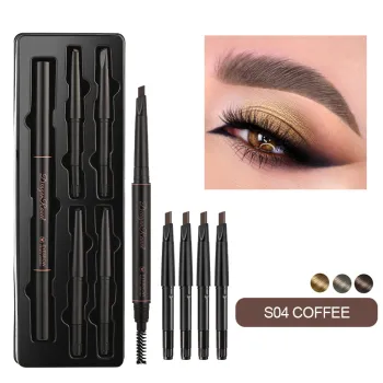 Natural and Long-lasting Double Head Eyebrow Pencil Replacement Core Set: Enhance Your Look with Durability and Elegance
