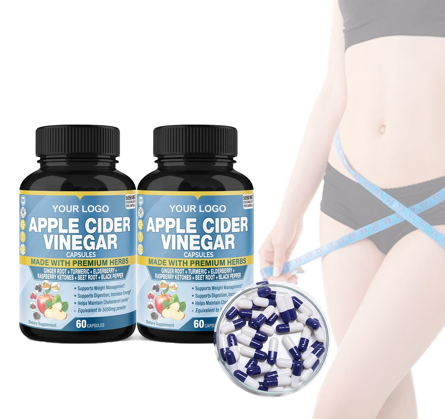 Weight Loss Capsules Apple Cider Vinegar Detox Cleanse