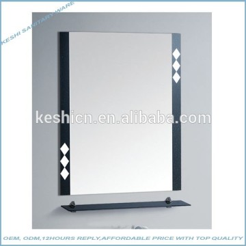 bathroom mirror with shelf