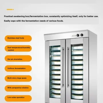 16 Trays Commerical Bakery Fermentation Chamber Bread Dough Proofer Machine with Spray