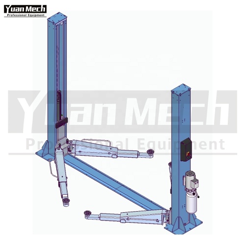 2022 Two Post Lift Floor Connection