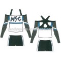 Unyk ûntwerp strapless cheer uniform foar jeugd