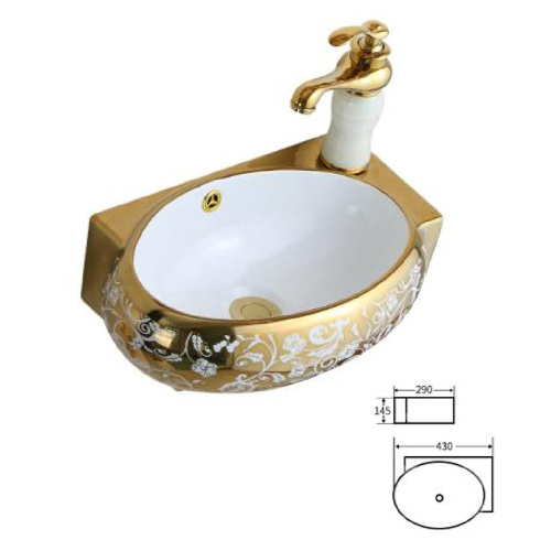 High Quality Wall Hung Small Size Corner Sink