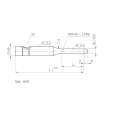 Light Duty Ball-lock Pilots Punch met parabolische punt