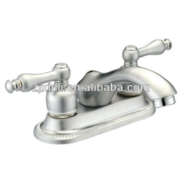 High Quality Dual Handle Brass Basin Tap, Polish and Nickle Brushed