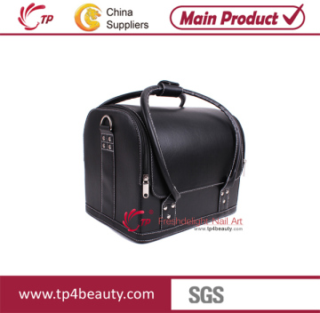 Wholesale Professional Pink PU Makeup Train Case (TP-DM07B)