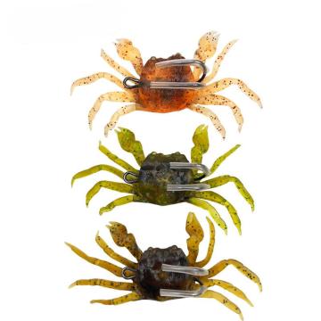 OEM Bionic Crab Silicone Soft Bait with Sharp Hook for Freshwater Fishing Lures and Tackle