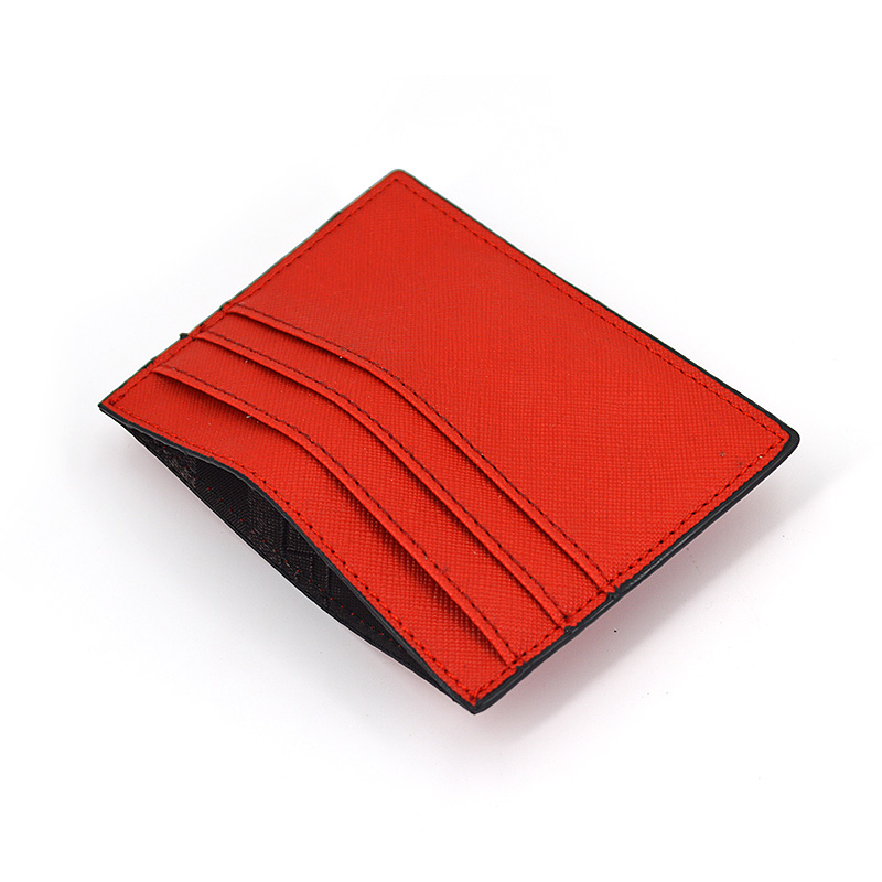 2019 Design mais recente Design Saffiano Leather Credit Card Card