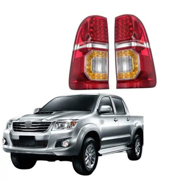 LUXESOEM LED Tail Light Bulbs Red with Yellow for Hilux Vigo 2012-2014