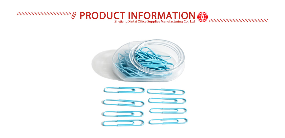 Blue Vinyl Coated Paper Clips X
