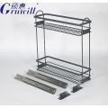 Contador de cocina de 2 niveles Rack de metal de almacenamiento