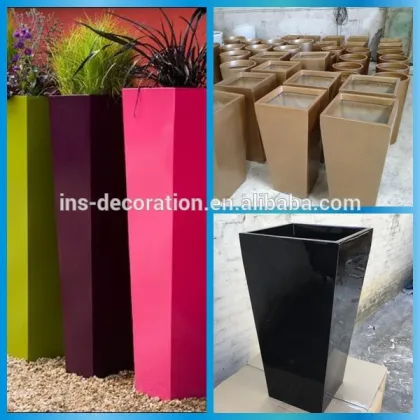 Long rectangular flower pot