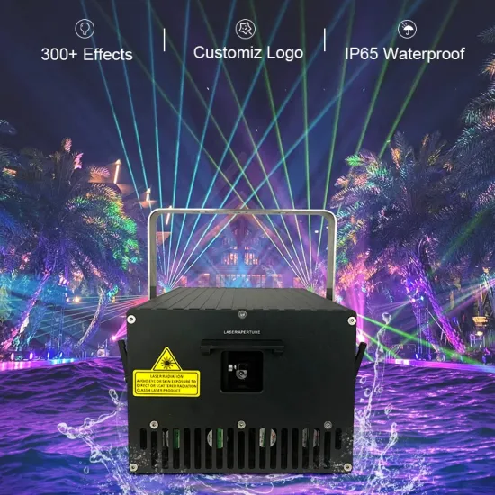 Outdoor Waterproof 10W RGB Full Color Animation Laser Light for Wedding Events
