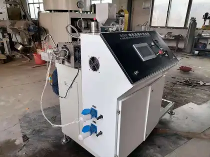 Double Screw Extruder Straw Production Equipment
