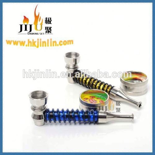 Yiwu jiju JL-194 mini high quality smoking set series grinder and pipes