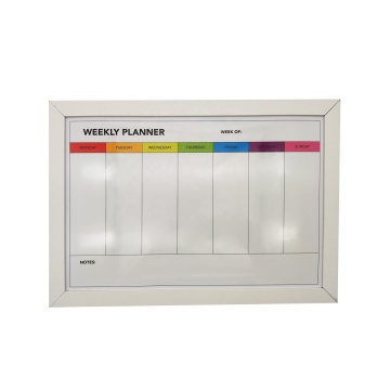 Custom Logo Printed 43x30cm Weekly Magnetic Calendar Whiteboard
