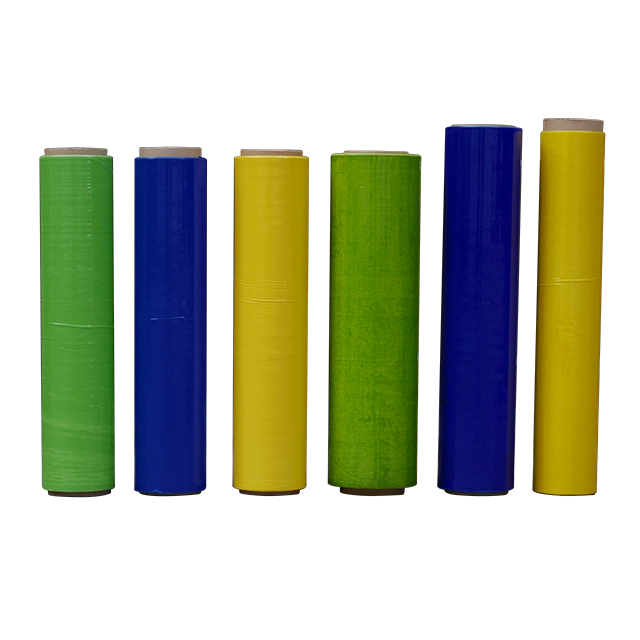 Multi color durable stretch film