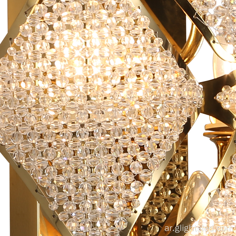 ديكور داخلي لغرفة النوم بجانب السرير Led Crystal Wall Light