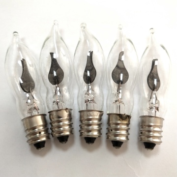 1.5W 230V C18 Flame Bulb E12/E14 Screw-In Pull-Tail Lamp