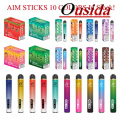 OEM AIM Stick 2500 Puffs descartáveis ​​kit de cápsula