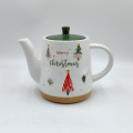 Рождественский керамический чайник( DNY24R02A)