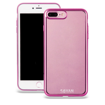 2016 newest and more popular Laser Cover Phone Case Double Camera Hole for IPhone 7+
