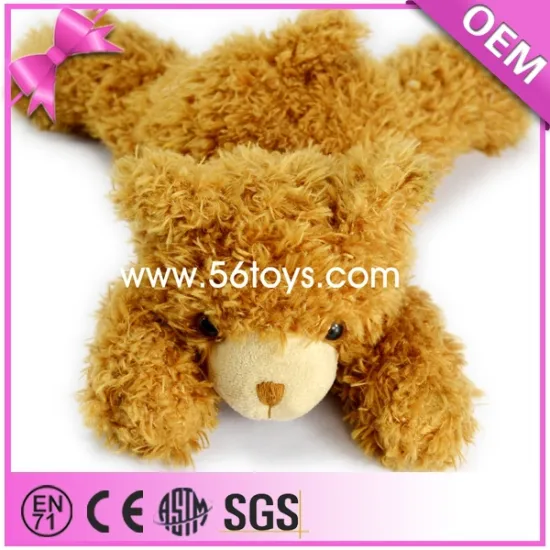 Attractive Cute Plush Teddy Bear Toy Brown Lying Teddy Bear