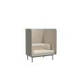 Modern High Back Two-Seater Fabric Office Booth Seating Custom Workstations with Privacy Sofa Style