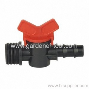 Plastic Micro Irrigation Valve With Ball Valve 