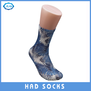 Fashion Design Maple leaf Nylon Sublimation Print Lady Sock