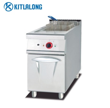 Kitlalong Stainless Steel Electric Range with 1 Tank & 1-Basket and Cabinet - Luxury Commercial Kitchen Equipment
