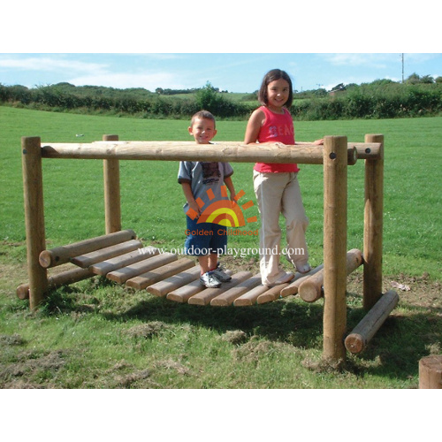 Equipo de patio de madera al aire libre de la escuela para niños