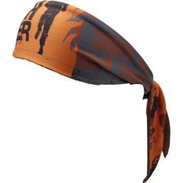 Custom Printed Tie Back Headbands in 100% Polyester for Sports Moisture Wicking