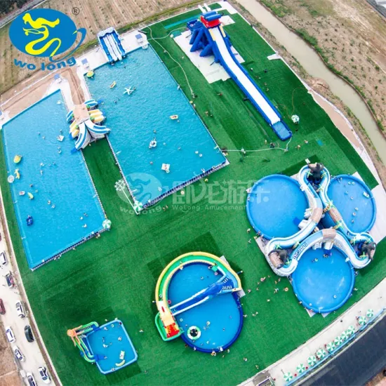 Standard size pvc giant inflatable aqua park