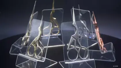 Embroidery Craft Shears stainless steel scissors Eyebrow scissors Silver beauty scissors