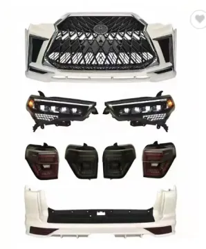 4Runner 4X4 to Lexus Style Car Bumper Kit with Front and Rear Bumpers, Grille, and Headlights