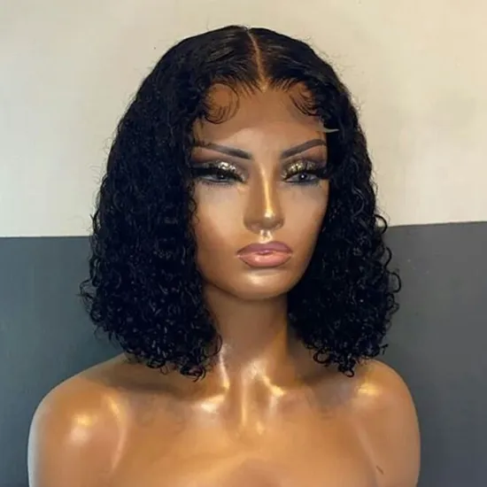 Wholesale Raw Brazilian Human Hair Hd Full Lace Frontal Bob Wig Vendor Deep Wave Virgin Human Hair Transparent Lace Front Wig