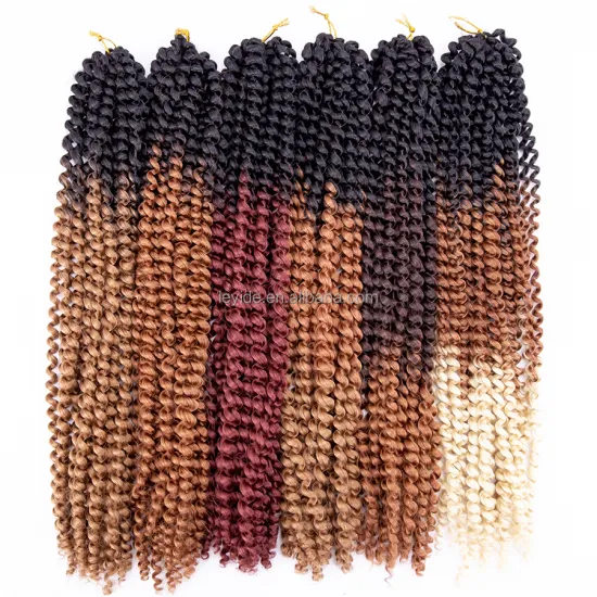 Wholesale Water Wave Curly Synthetic Crochet Braiding Hair Extension 22inch Bohemia Wave Braids For Afro Women