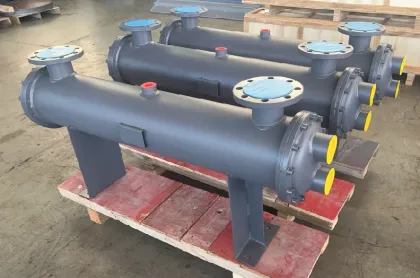 Aluminum shell and tube oil heat exchanger