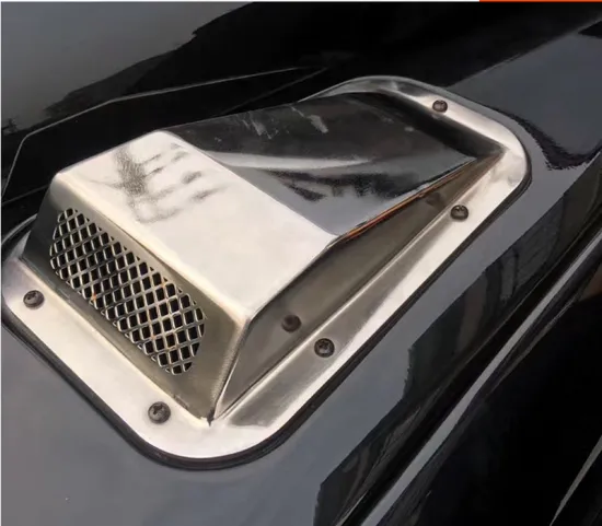 2 Pcs Car Decorative Front Hood Bonnet Side Trim Cover Steel Air Flow Intake Vent Snow Cover for Land Rover Defender