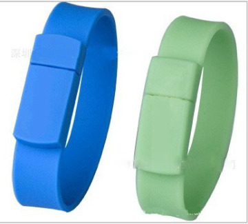 Hot Sale Environmental Silicone usb bracelet