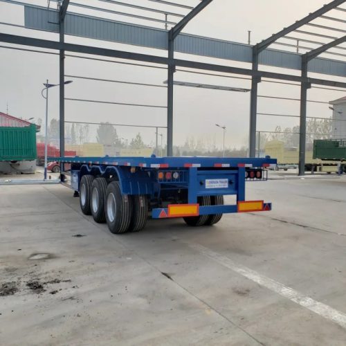 3 Axle Flatbed Container Semi Trailer