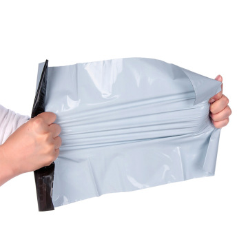 Custom Poly Silver Logo Printed Matte Black Shipping Bags for Clothes - Recyclable Mailing Packaging