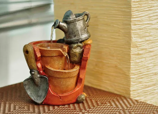 Table Fountain Wired Gardening Pot